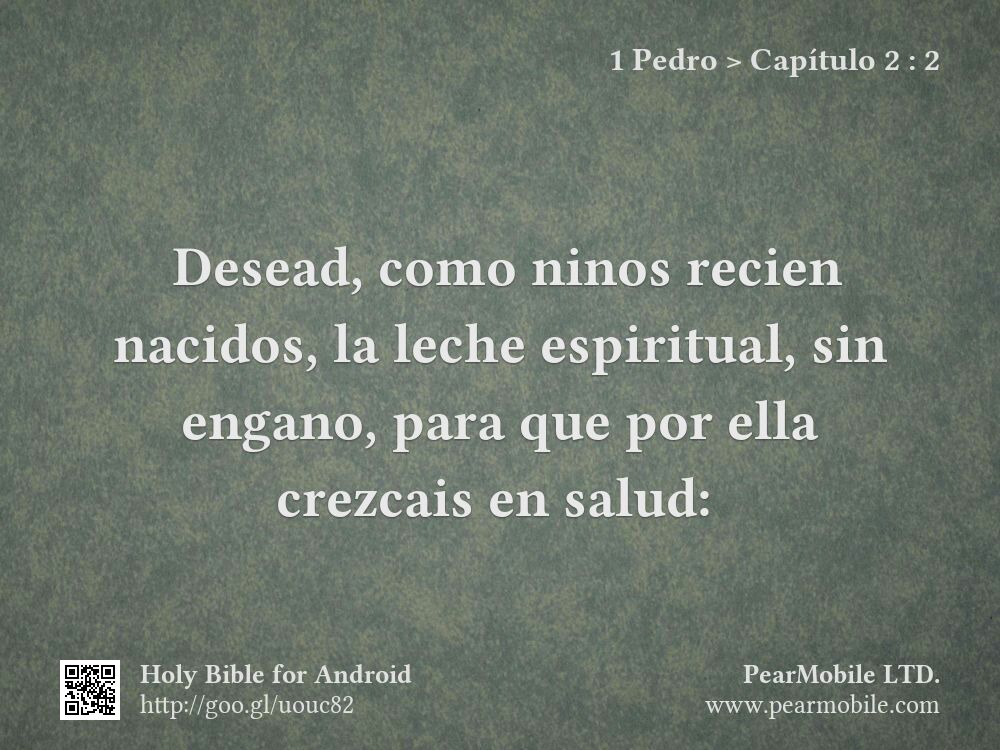 1 Pedro, Capítulo 2:2